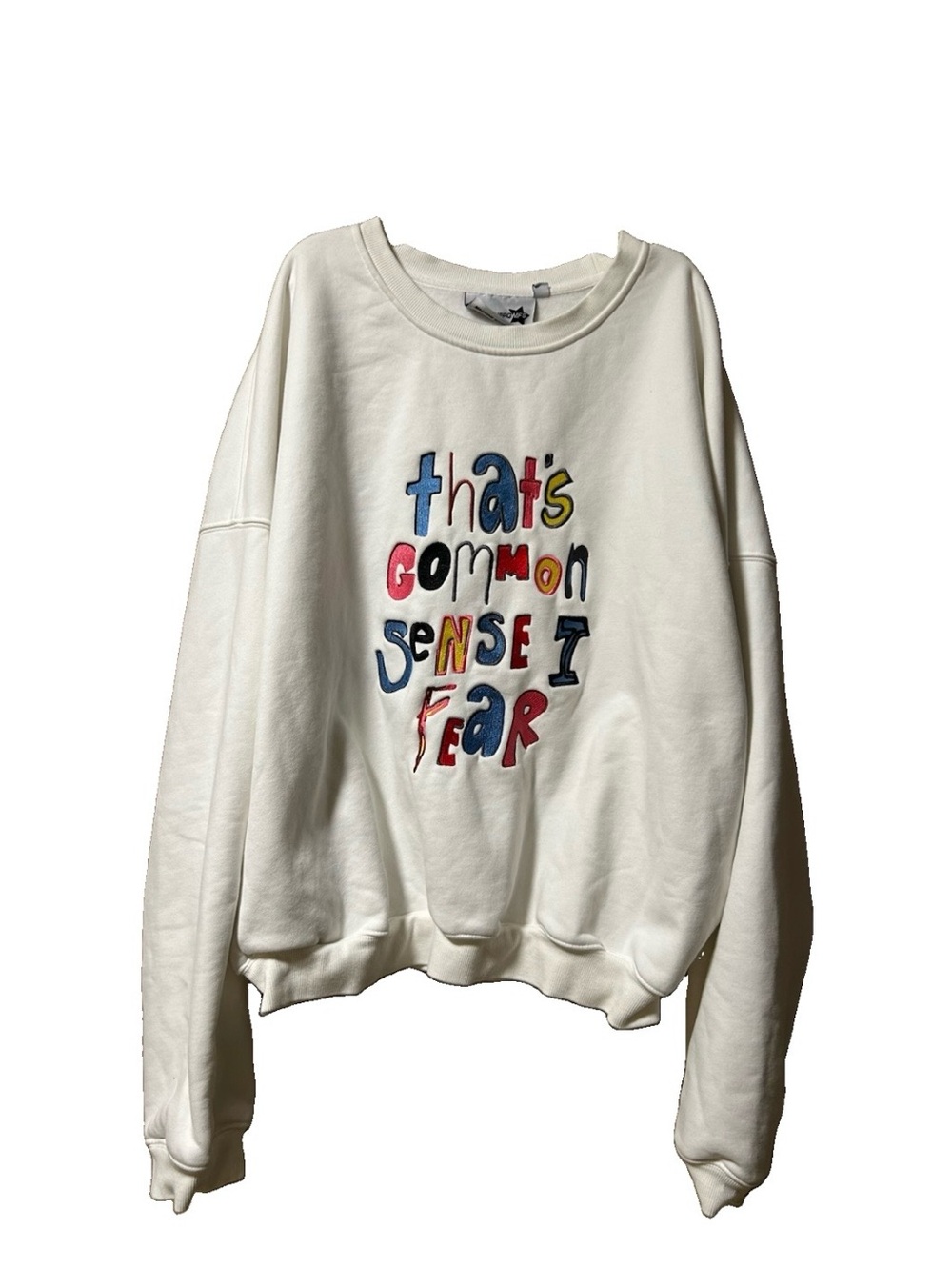 Mitch Flippo MFG Sweatshirt Mens XL Thats Common Sense I Fear Novelty Heavy